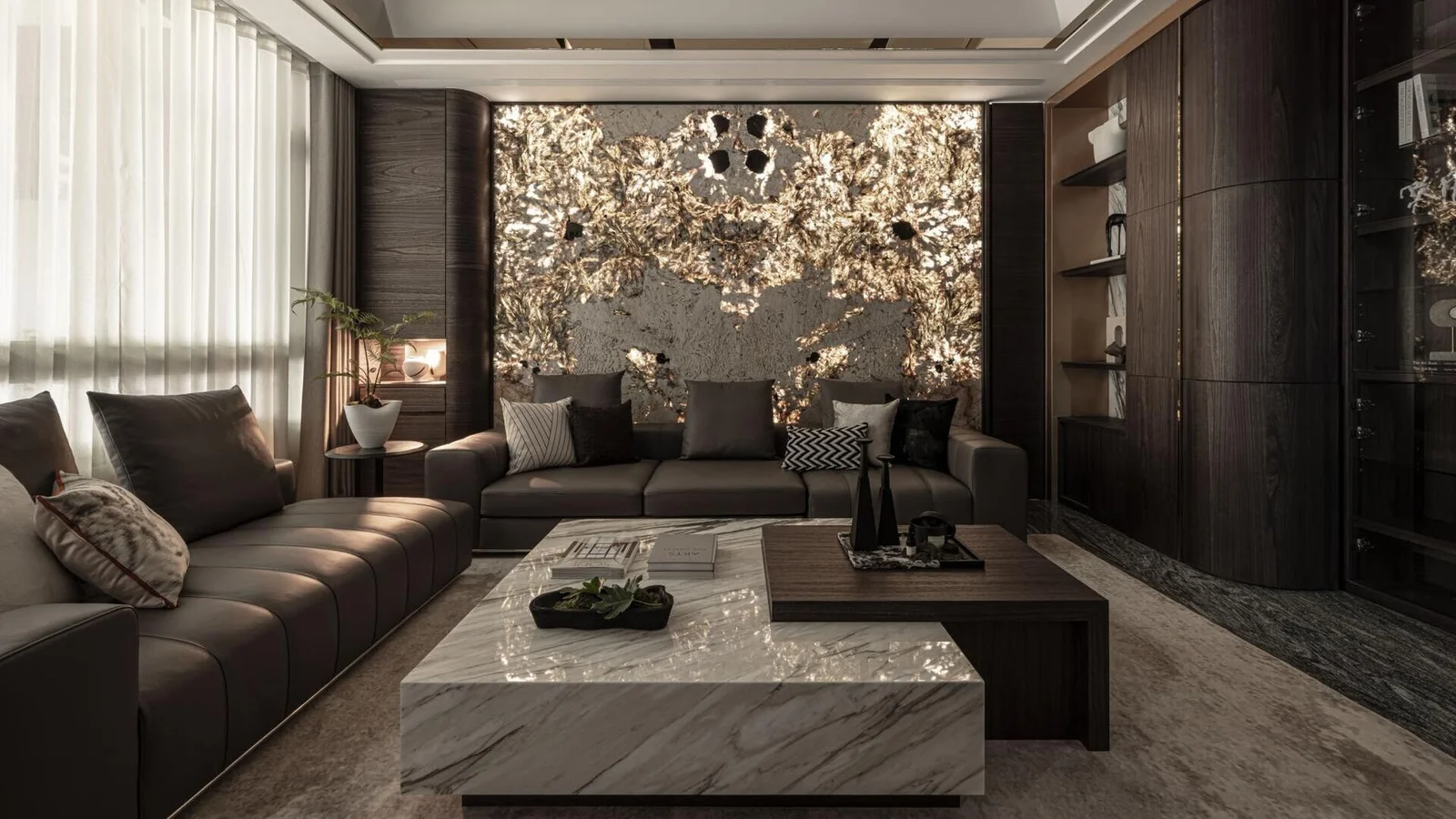 An Interior Symphony: The Golden Accent of CZID DESIGN