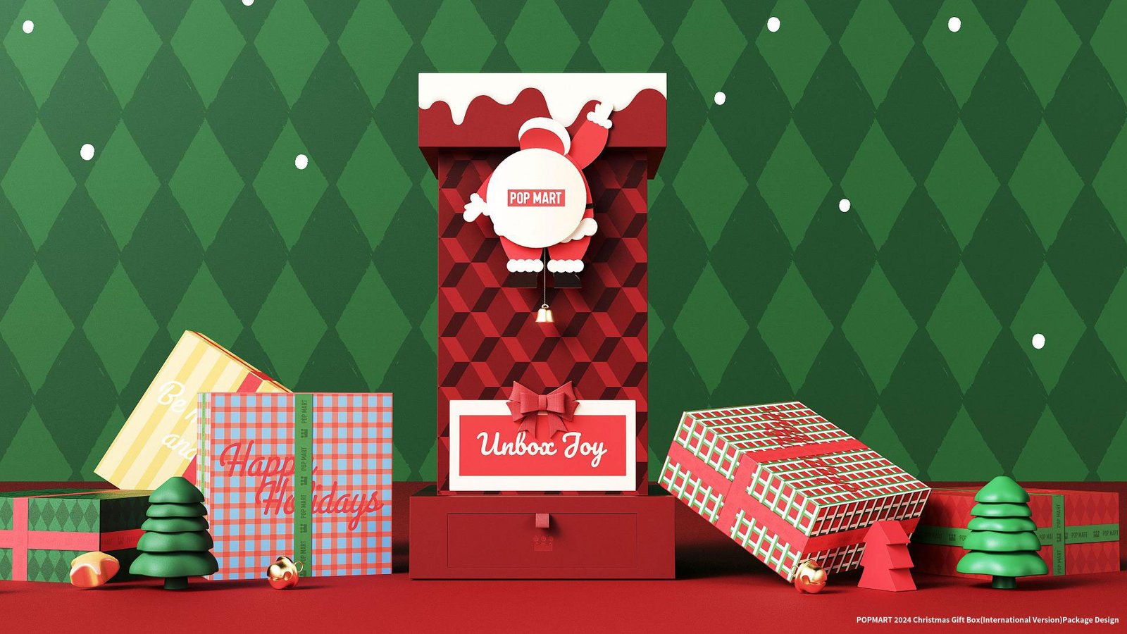 POP MART Captures the Spirit of Christmas Through Playful Packaging Design