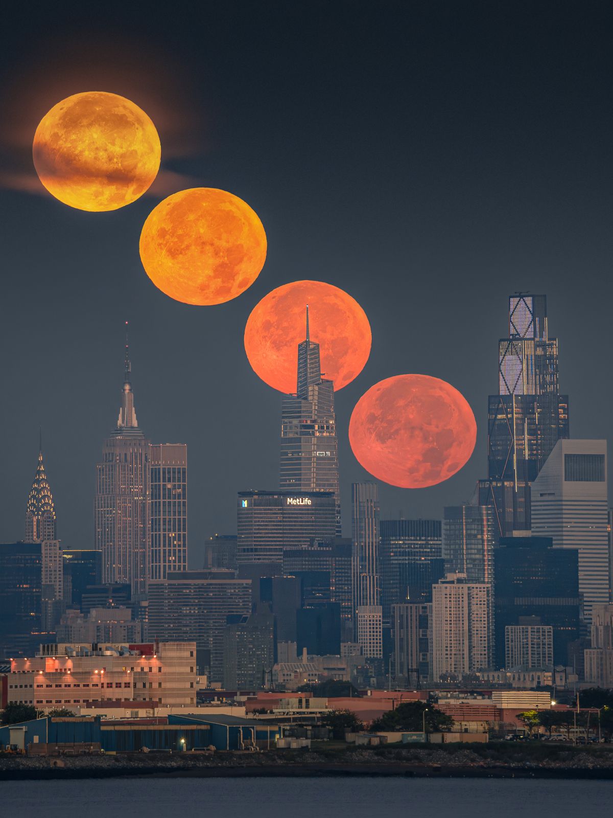 Moonset over Manhattan