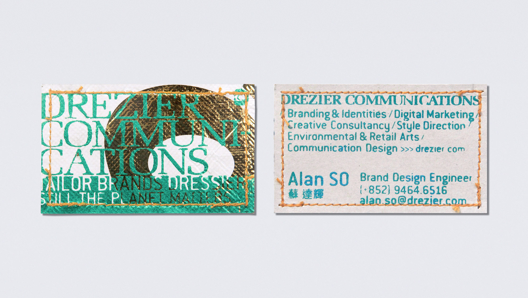 Business Cards | Drezier Communications wins Muse Creative Awards 