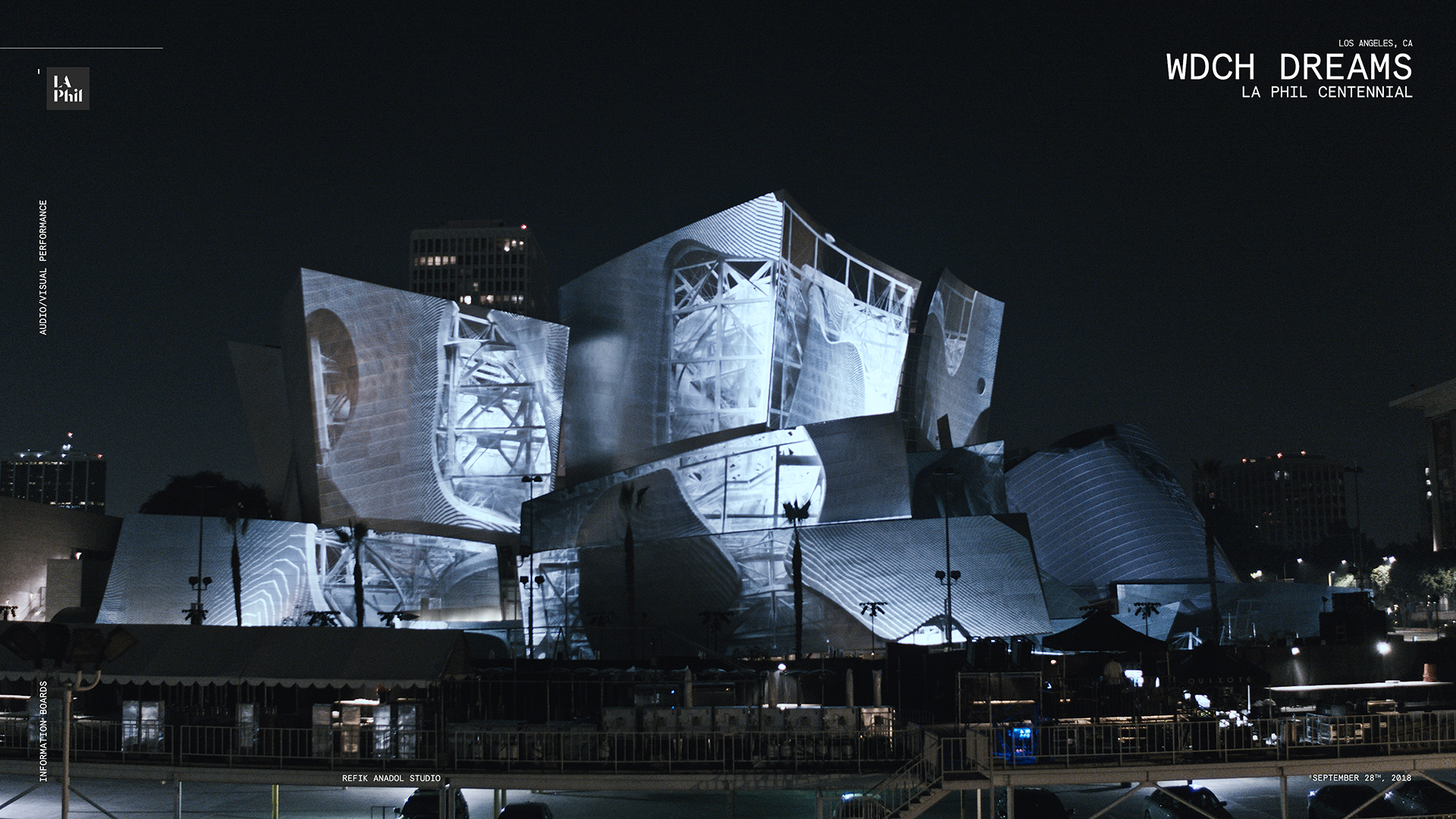 2019 Muse Creative Awards Winner - Walt Disney Concert Hall Dreams by Refik Anadol Studio, United States