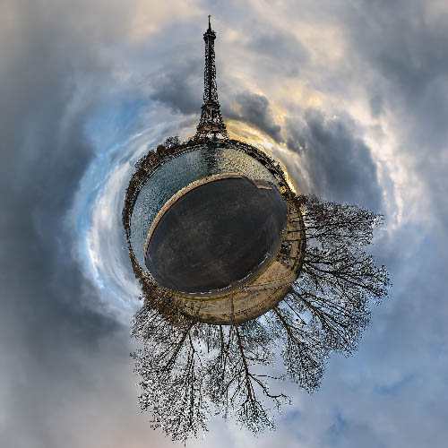 Tiny Planet-sur-Seine