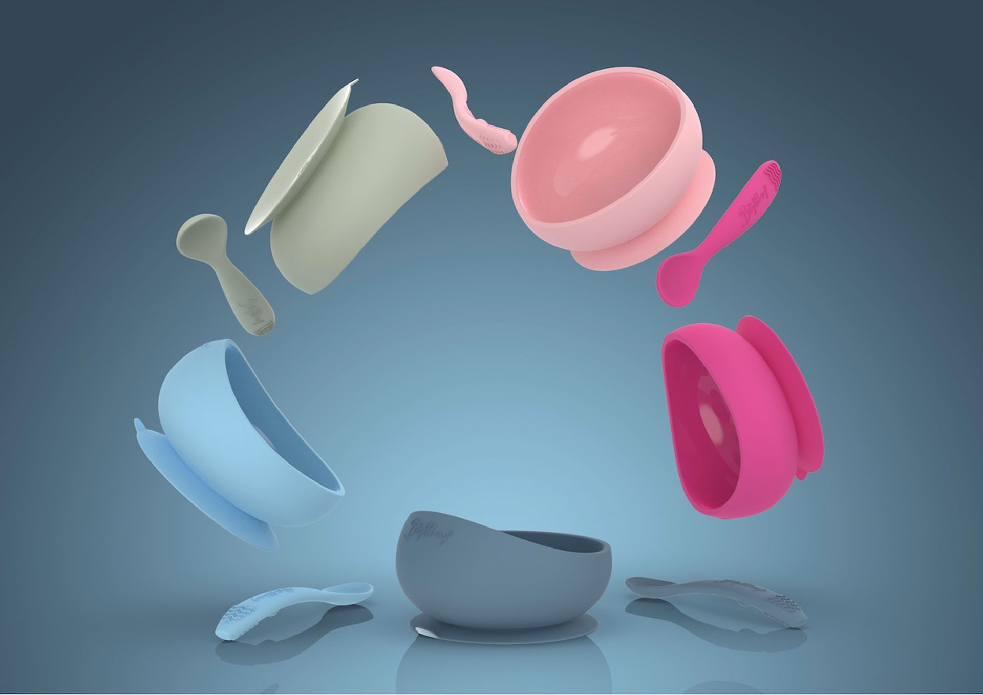 Easy Scooping Silicone Suction Bowl and Spoons - theOne™