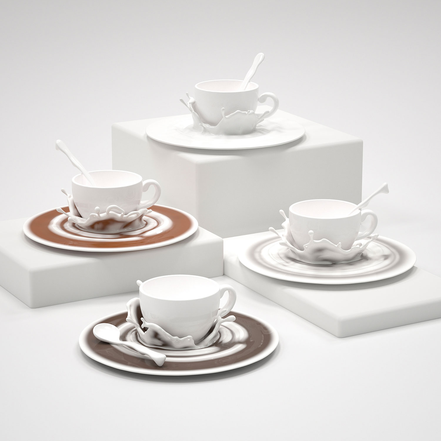 Splashy Cup and Saucer Sets | Jessica Zhengjia Hu