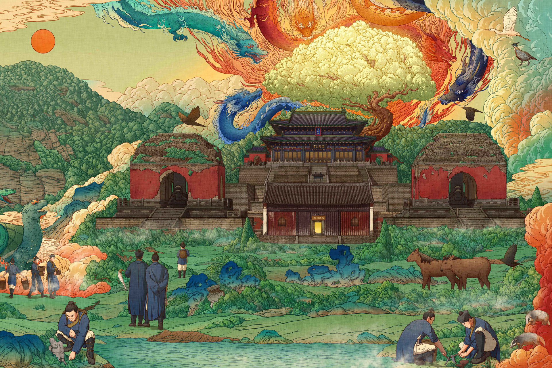 Wudang Mountain series illustrations | MUSE Creative Awards