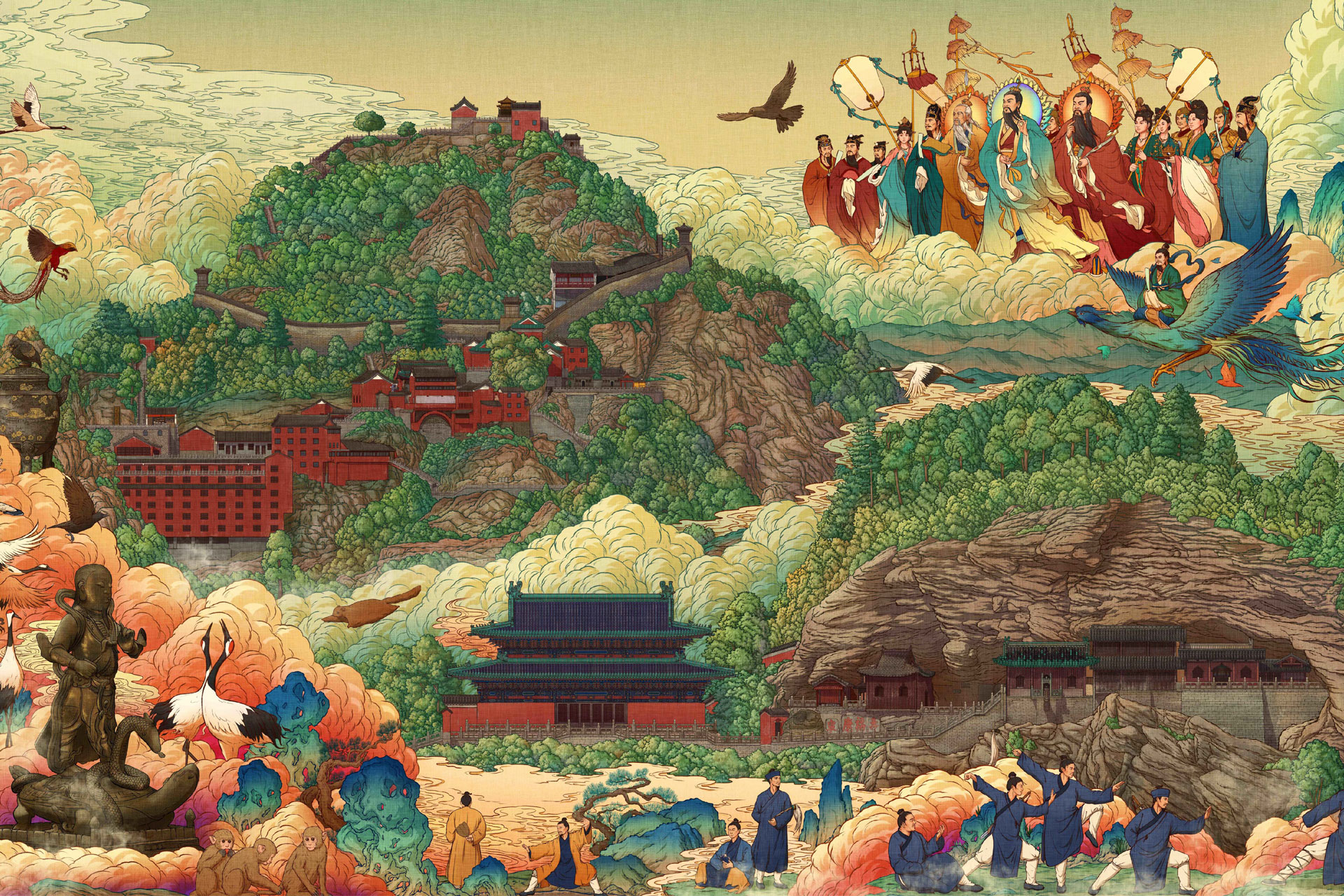 Wudang Mountain series illustrations | MUSE Creative Awards