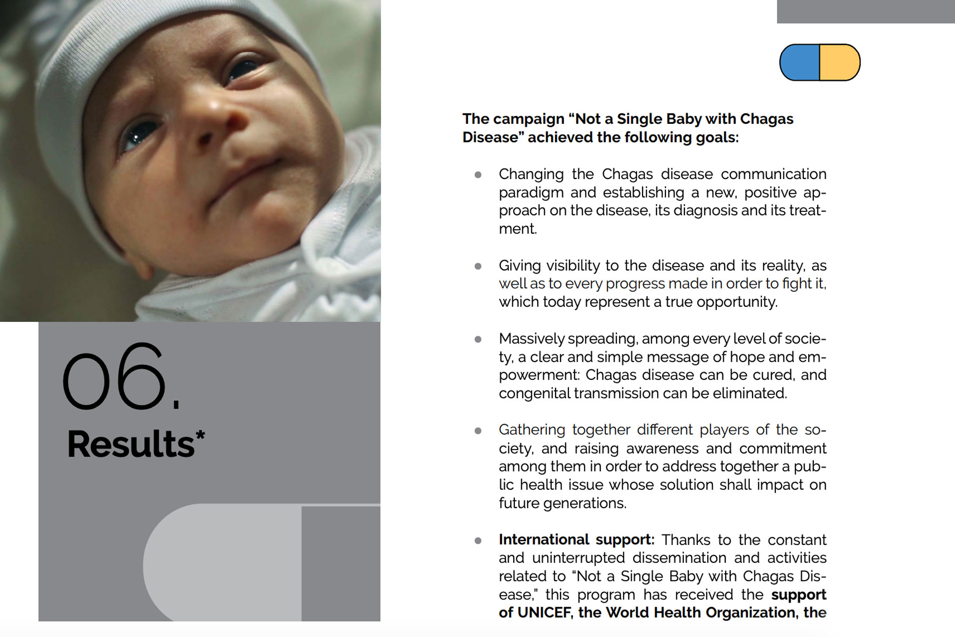 NOT A SINGLE BABY WITH CHAGAS DISEASE | FUNDACION MUNDO SANO