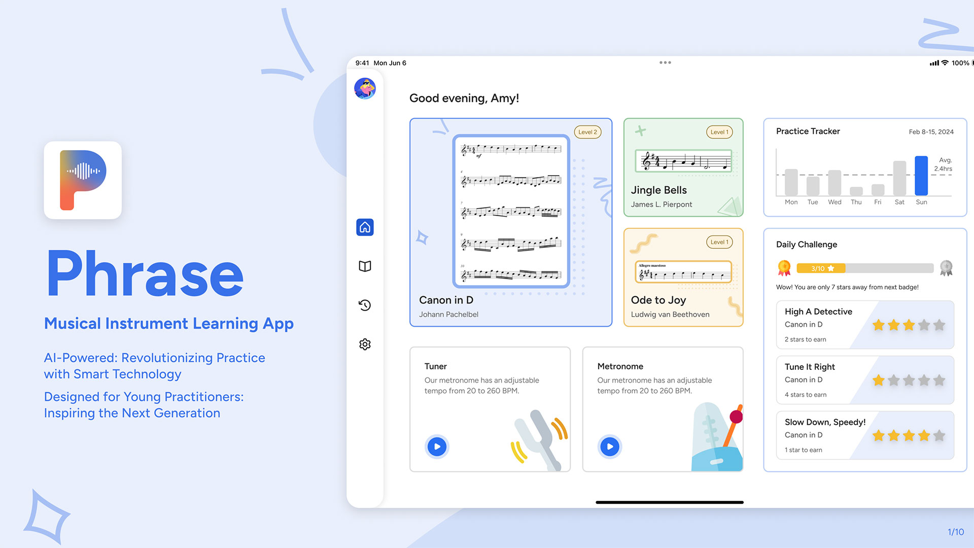 Phrase: AI powered Musical Instrument Learning App