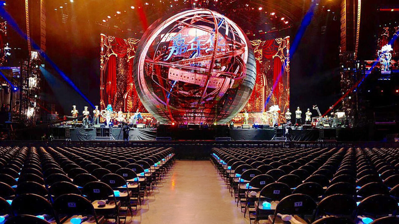 The LED SPHERE stage