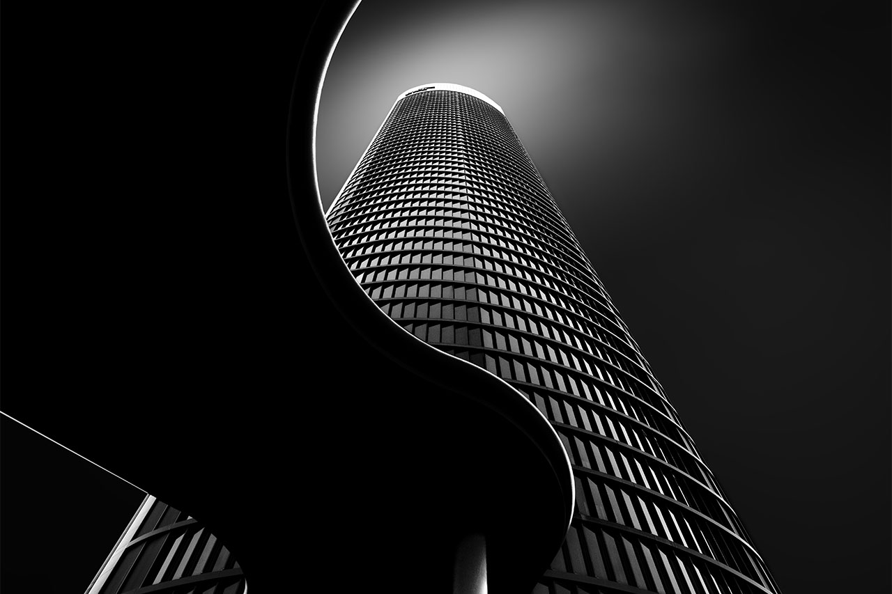 Monochrome Majesty: Cuatro Torres Business Area