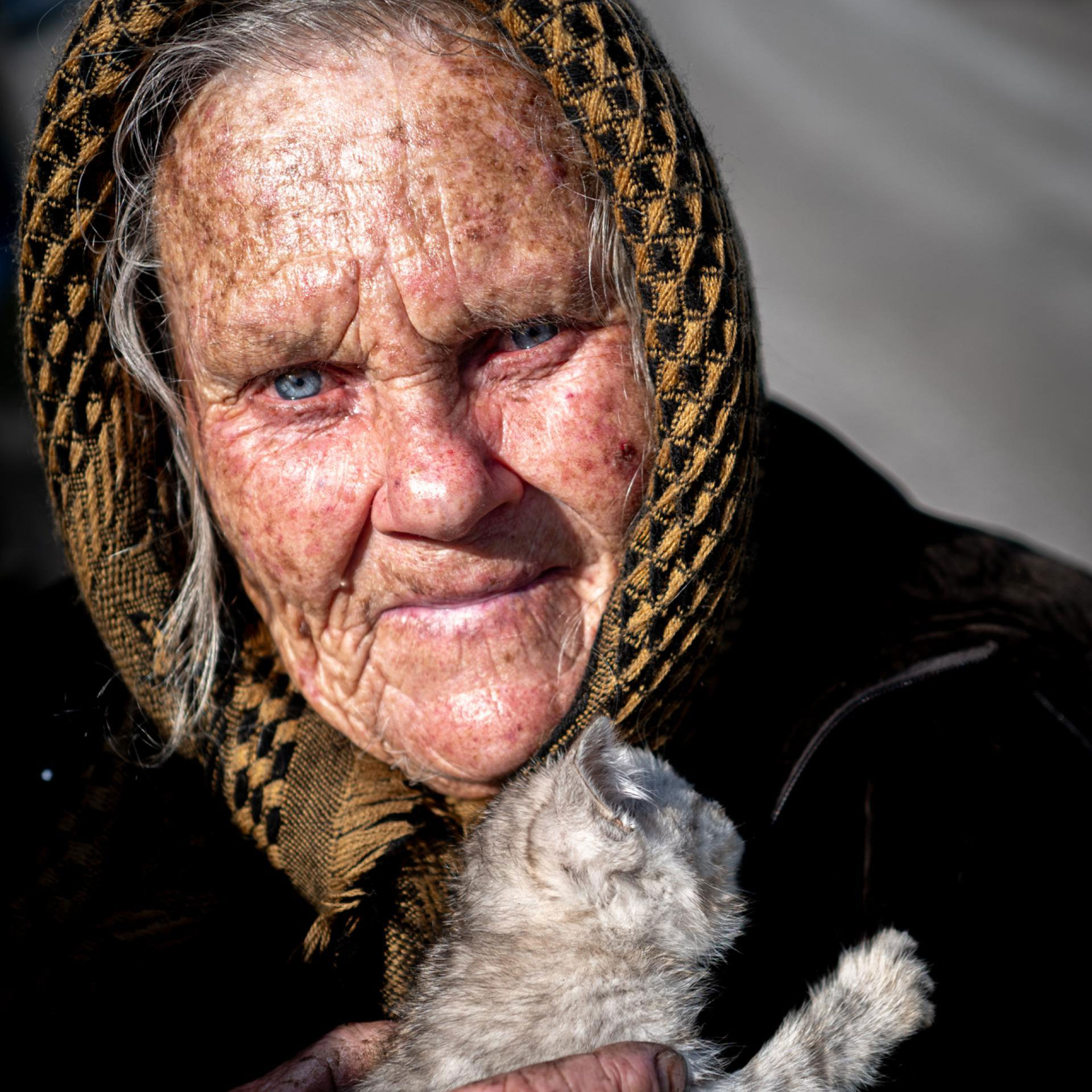 Old Lady with her Cat | MUSE Photography Awards