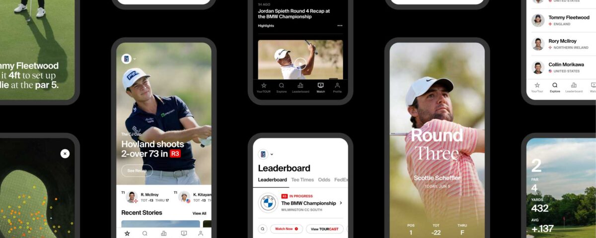 PGA TOUR Mobile App | Work & Co and PGA Tour