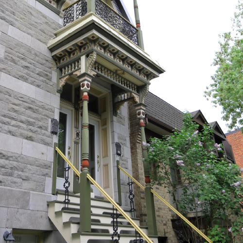 Saint Henri balcony woodwork 1850-1890